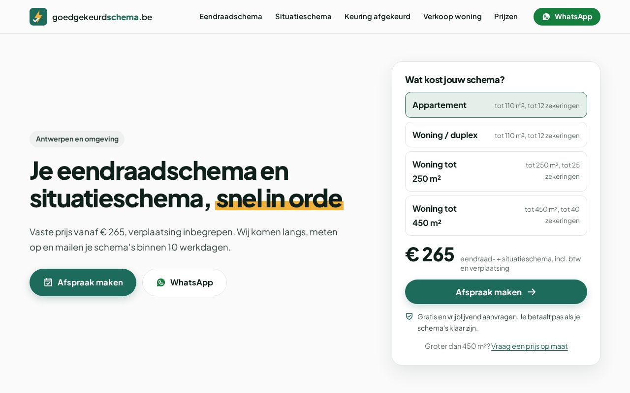 Preview of Goedgekeurdschema Be