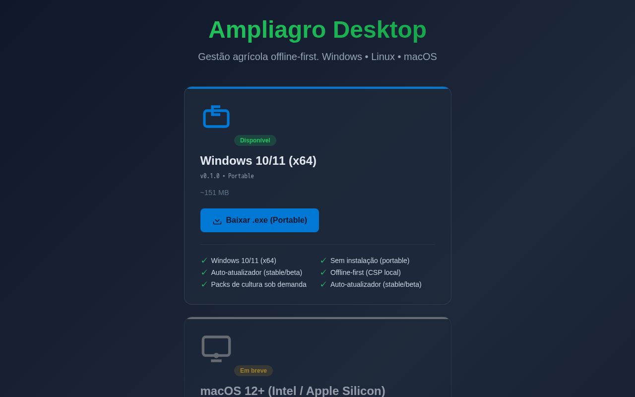 Preview of Ampliagro Releases