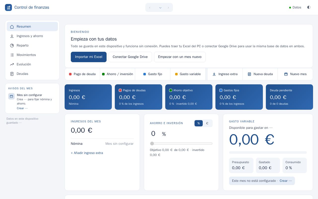 Preview of Control de finanzas