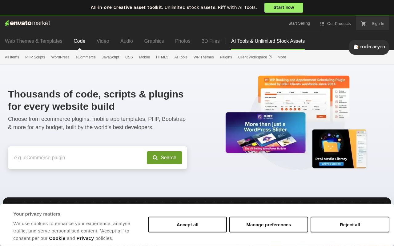 Preview of Buy Plugins & Code from CodeCanyon