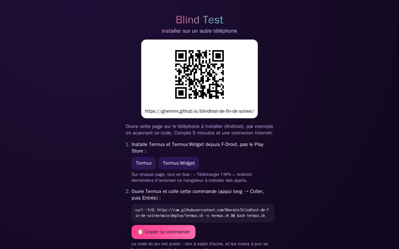 Preview of Blindtest De Fin De Soiree