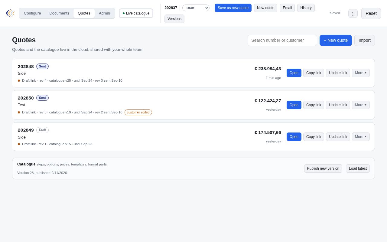 Preview of CPQ Tool