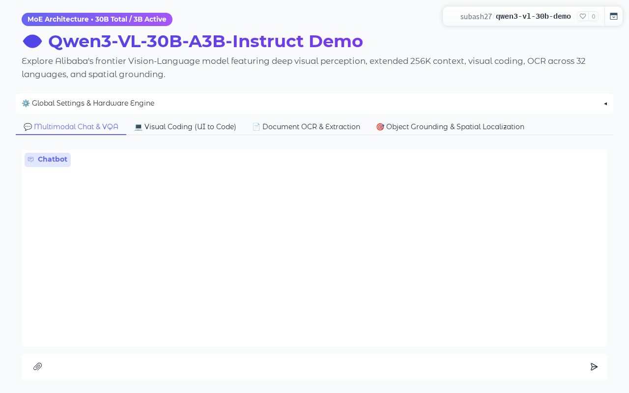 Preview of Qwen3-VL-30B-A3B-Instruct Demo
