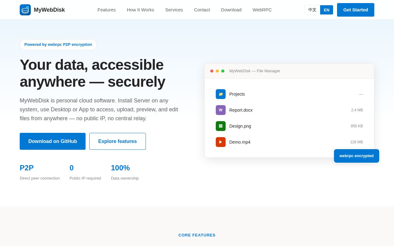 Preview of File2File App