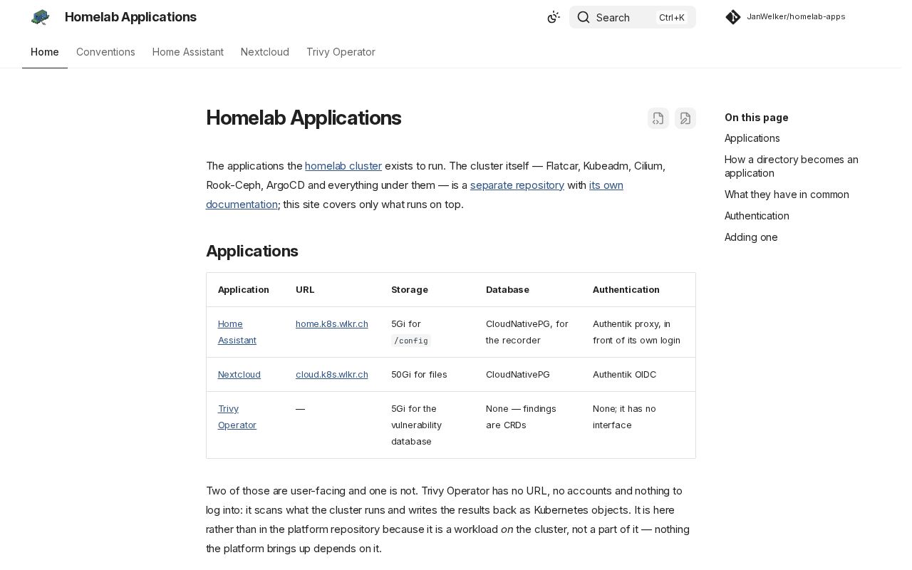 Preview of Homelab Apps