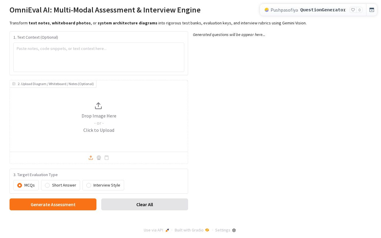 Preview of QuestionGenerator