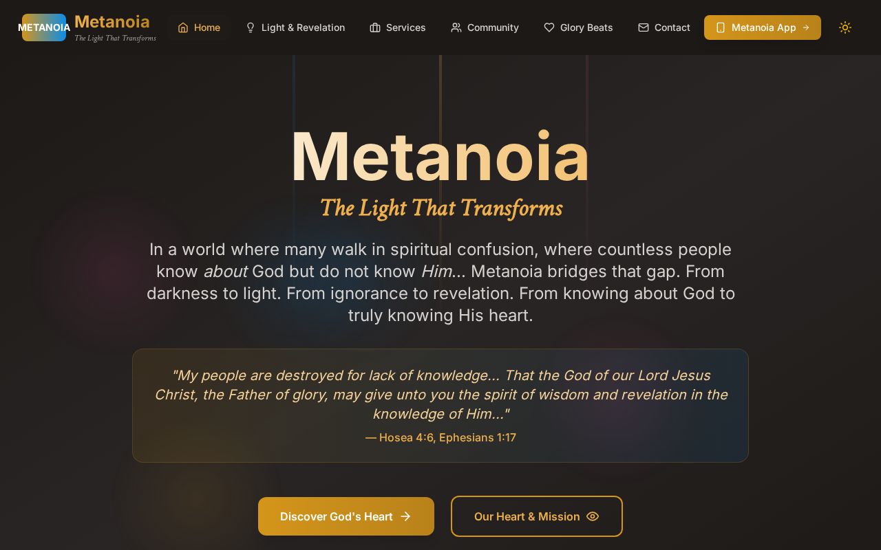 Preview of Metanoia