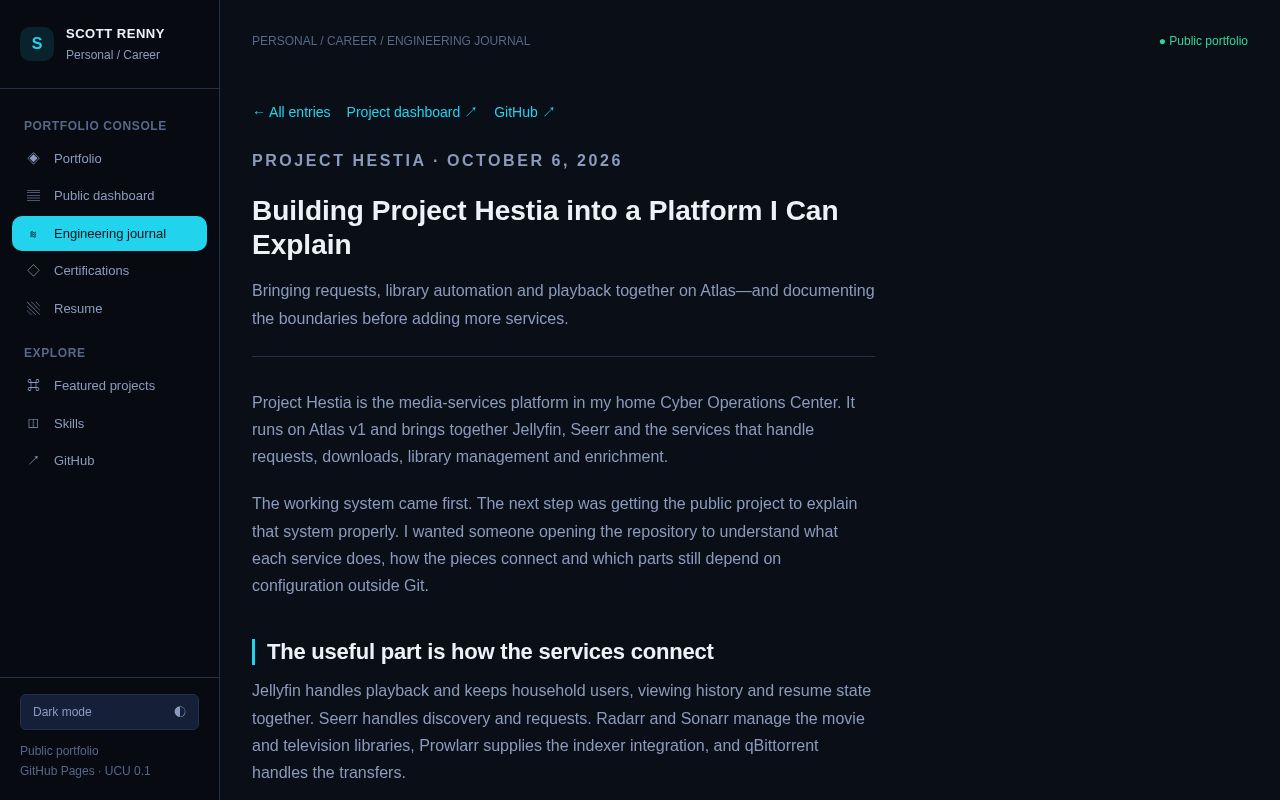 Preview of Project Hestia