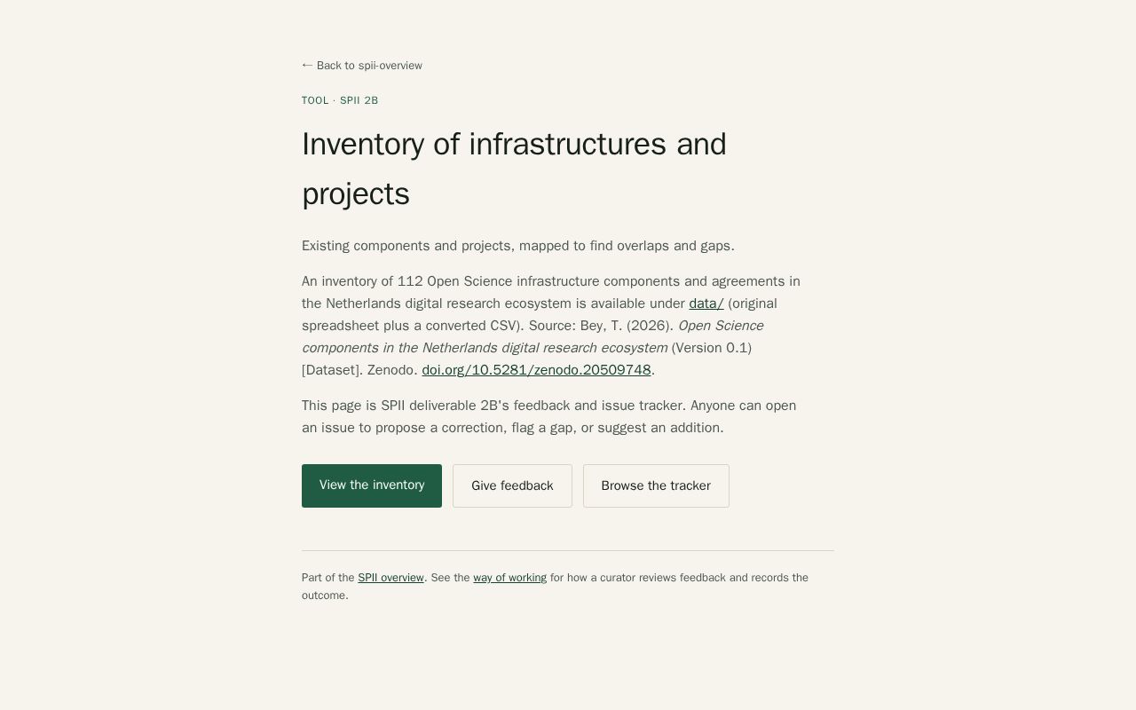 Preview of Spii 2b Infrastructure Mapping