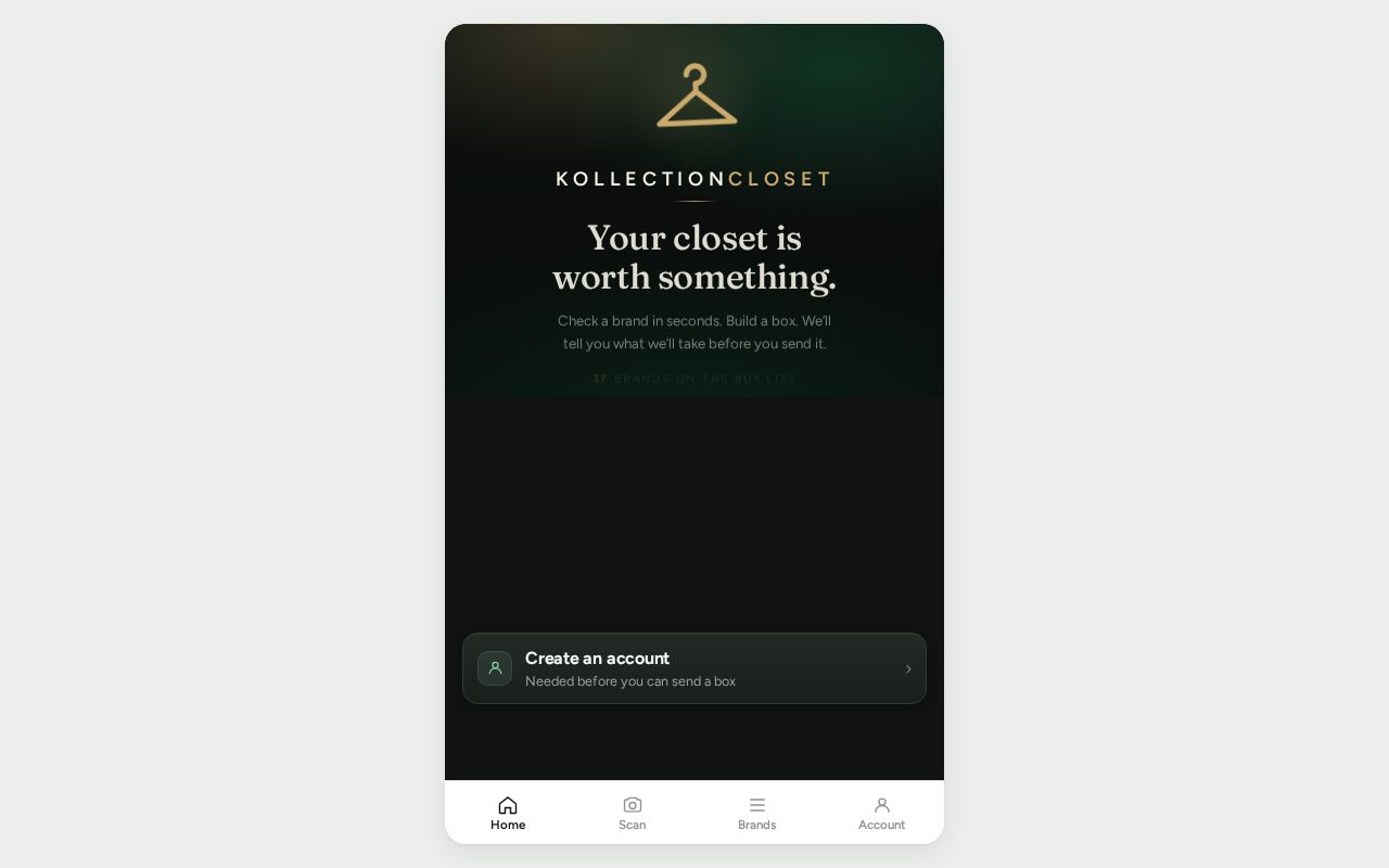 Preview of Kollectioncloset App