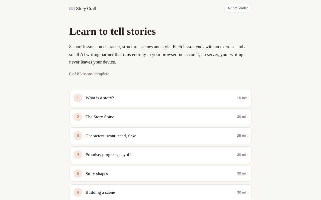 Preview of Story Craft: a storytelling course