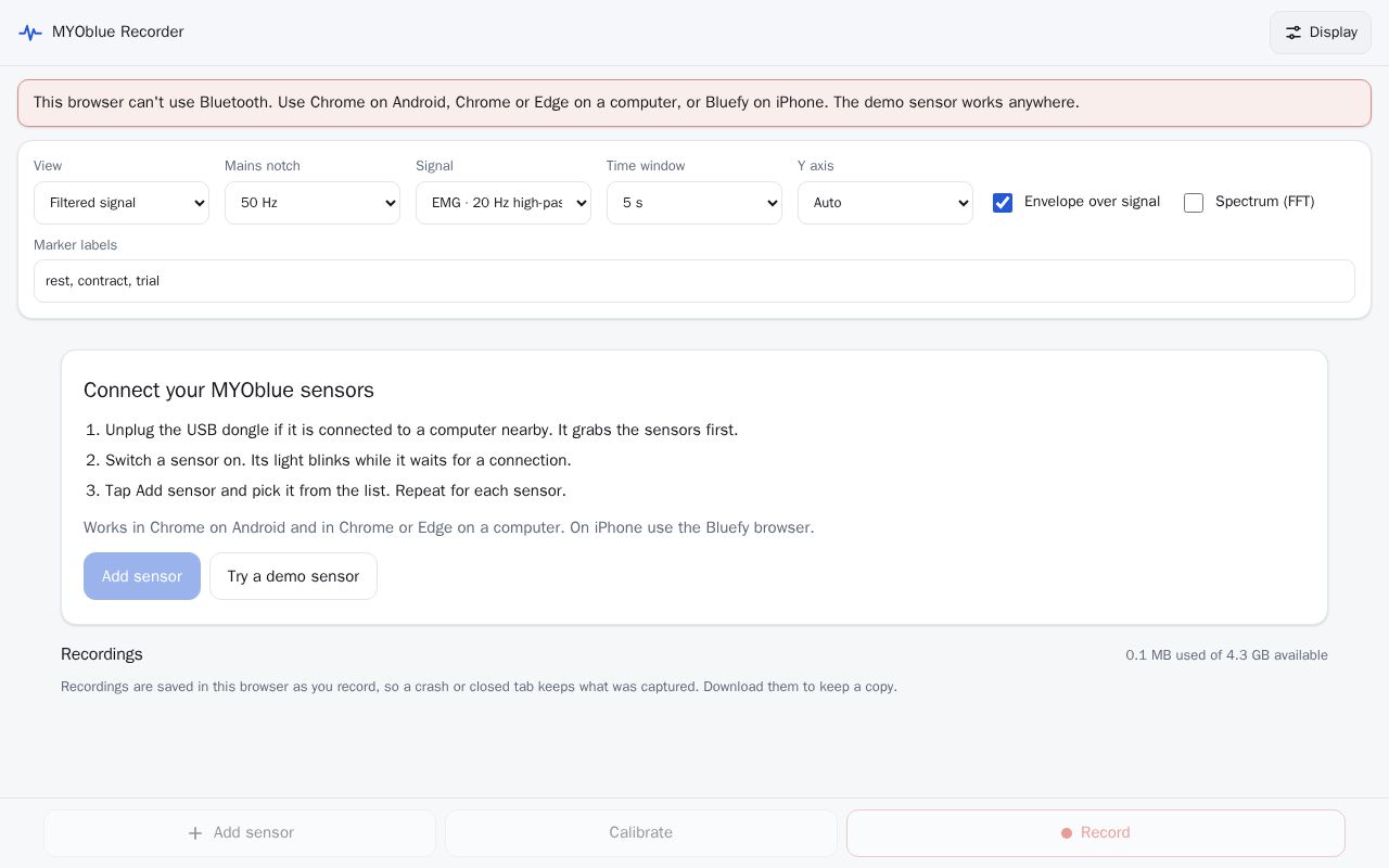 Preview of Myoblue Ble