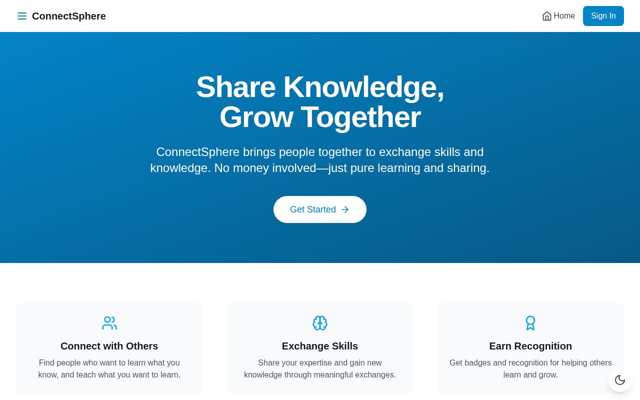 Preview of ConnectSphere