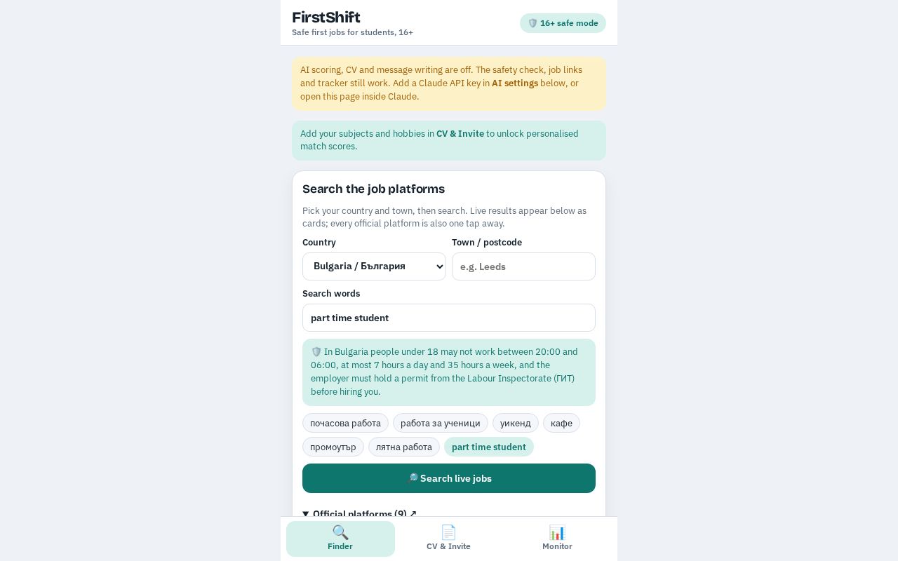 Preview of Job Finder