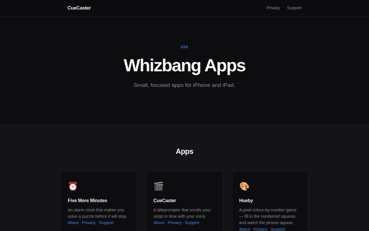Preview of Whizbangapps Github Io