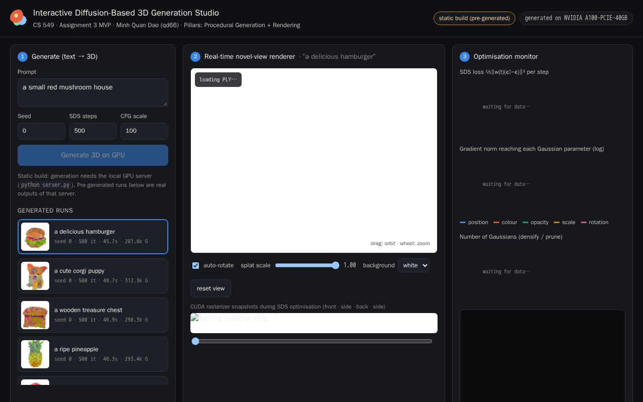 Preview of Diffusion 3d Studio