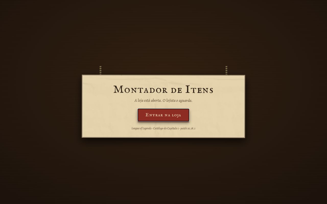 Preview of Montador De Itens Lol