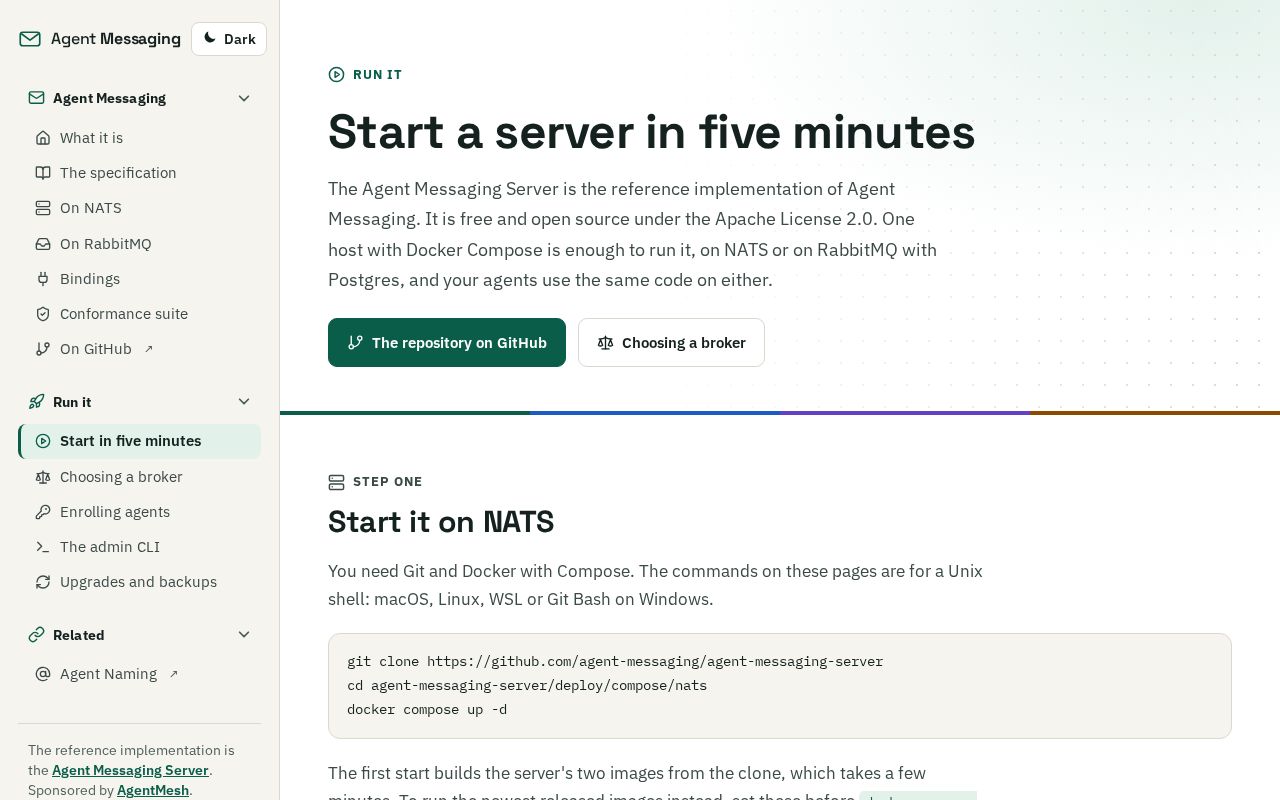 Preview of Agent Messaging Server