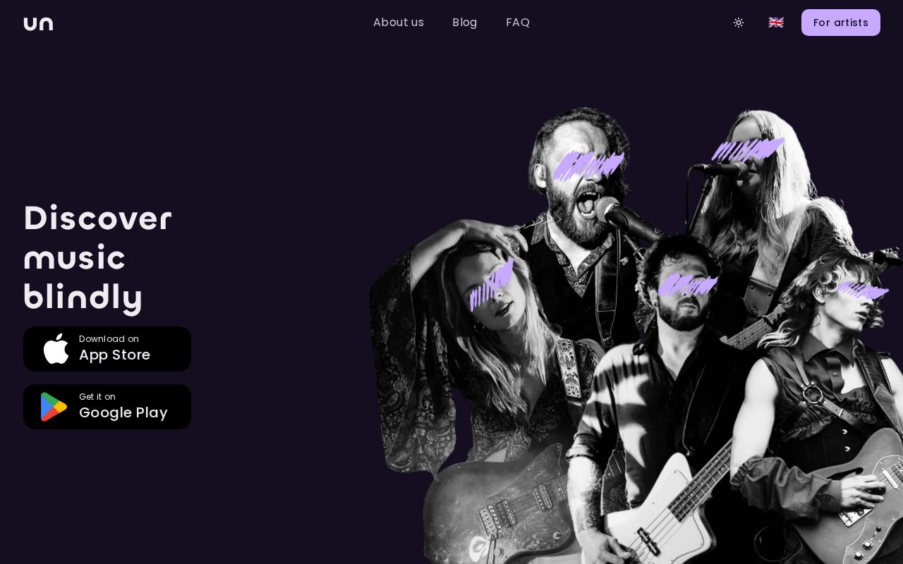 Preview of unknown ⋅ Music Discovery Reimagined