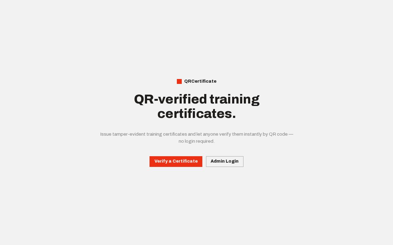 Preview of QRCertificate