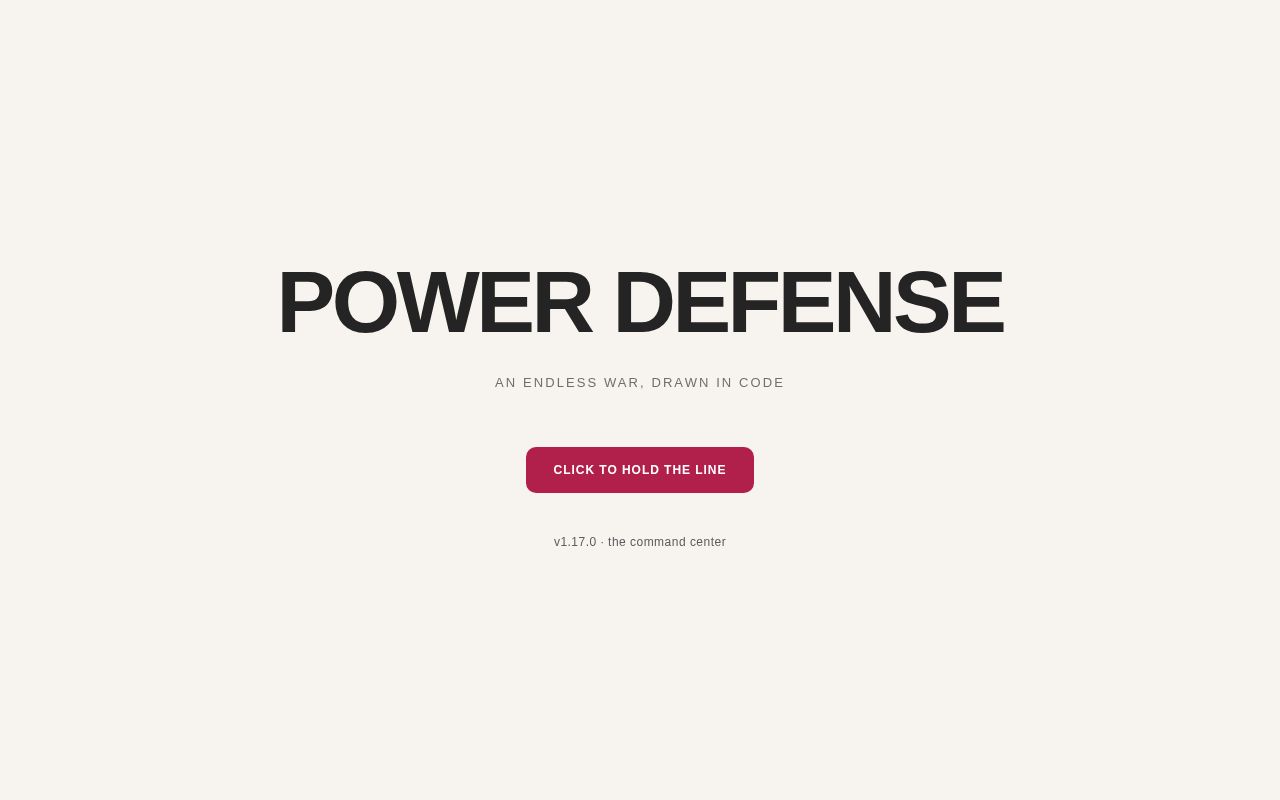 Preview of Power Defense