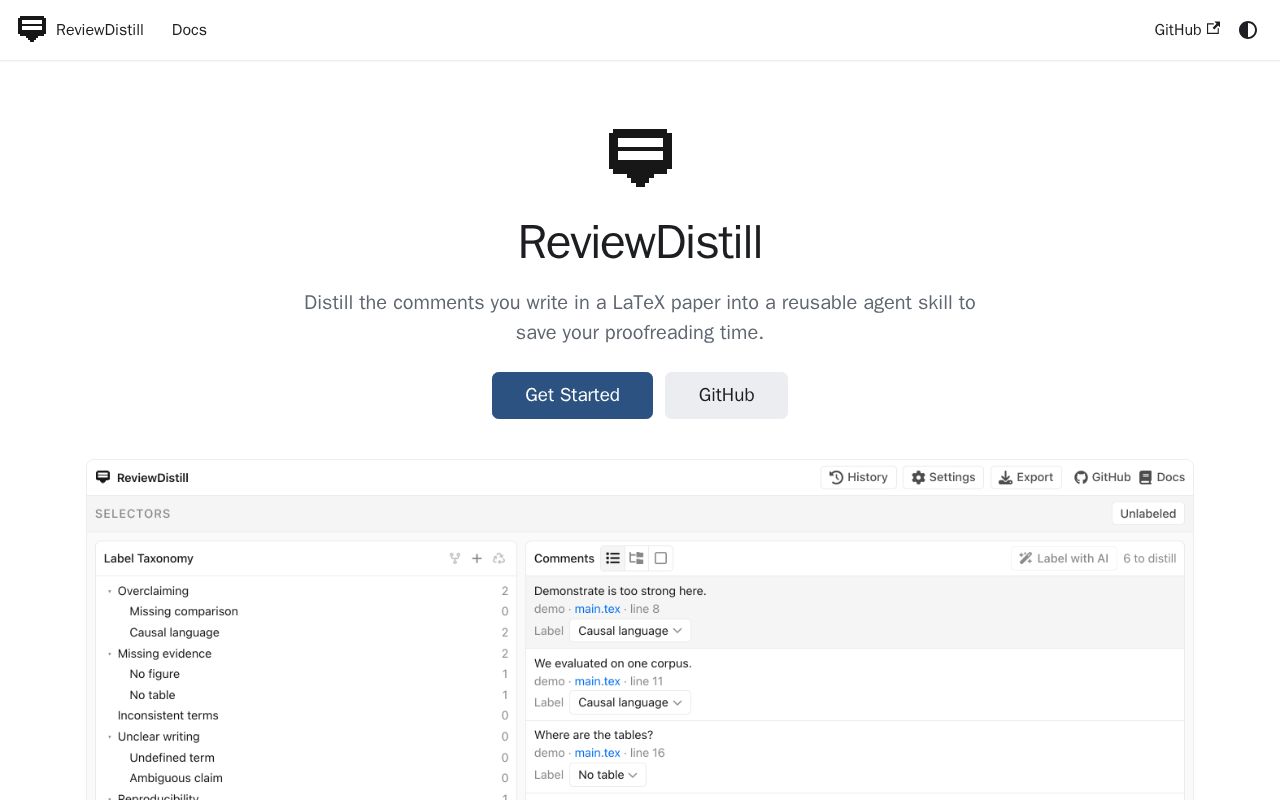 Preview of ReviewDistill