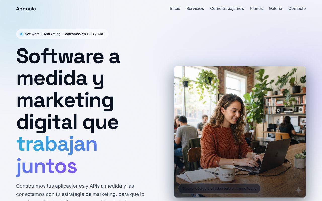 Preview of Landing Agencia Ia