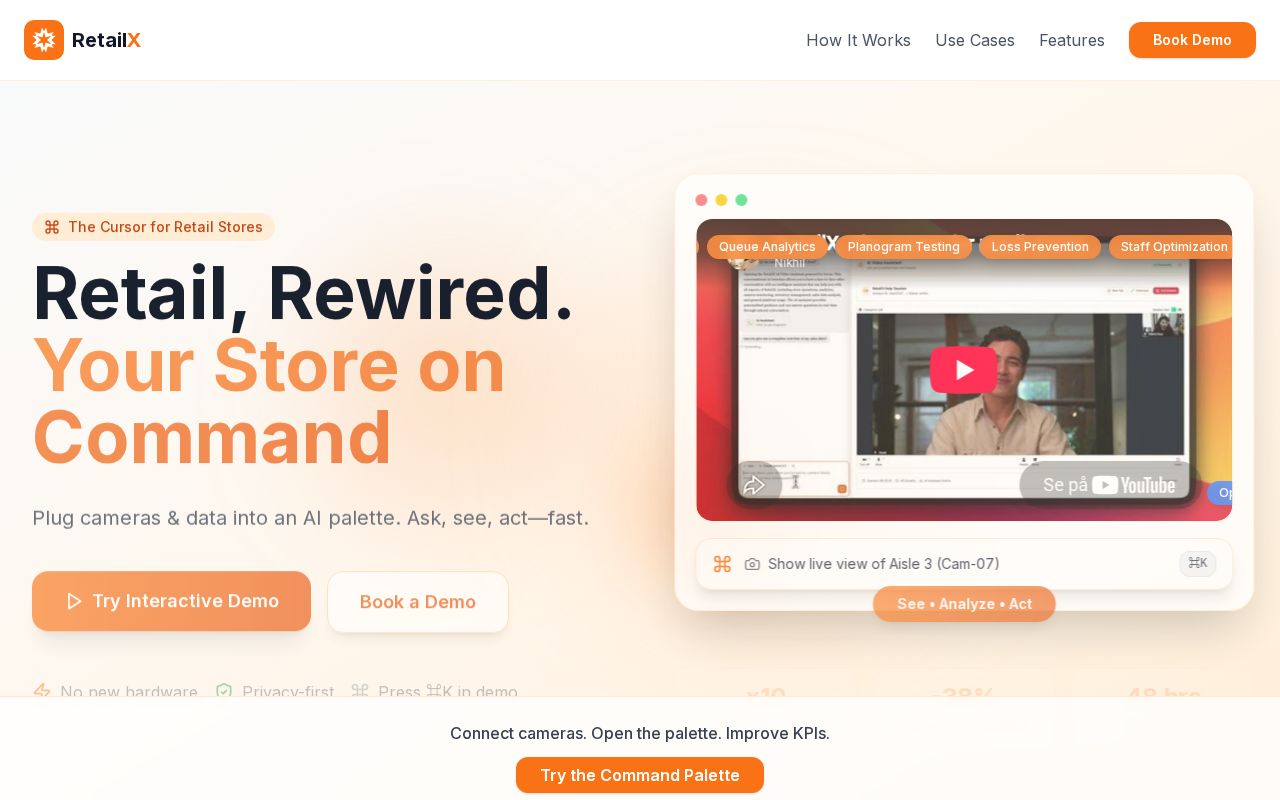 Preview of RetailX: The cursor for retail stores