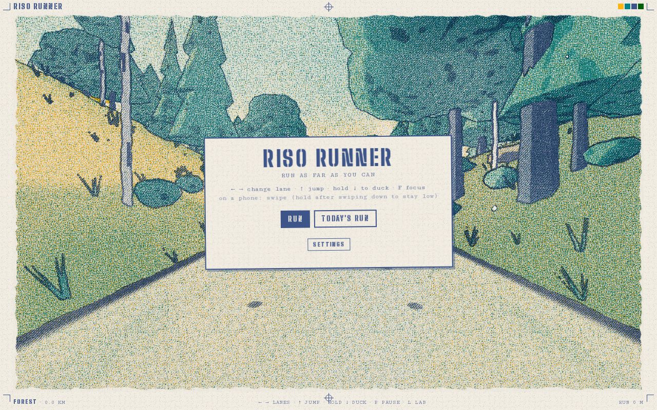 Preview of Riso Runner