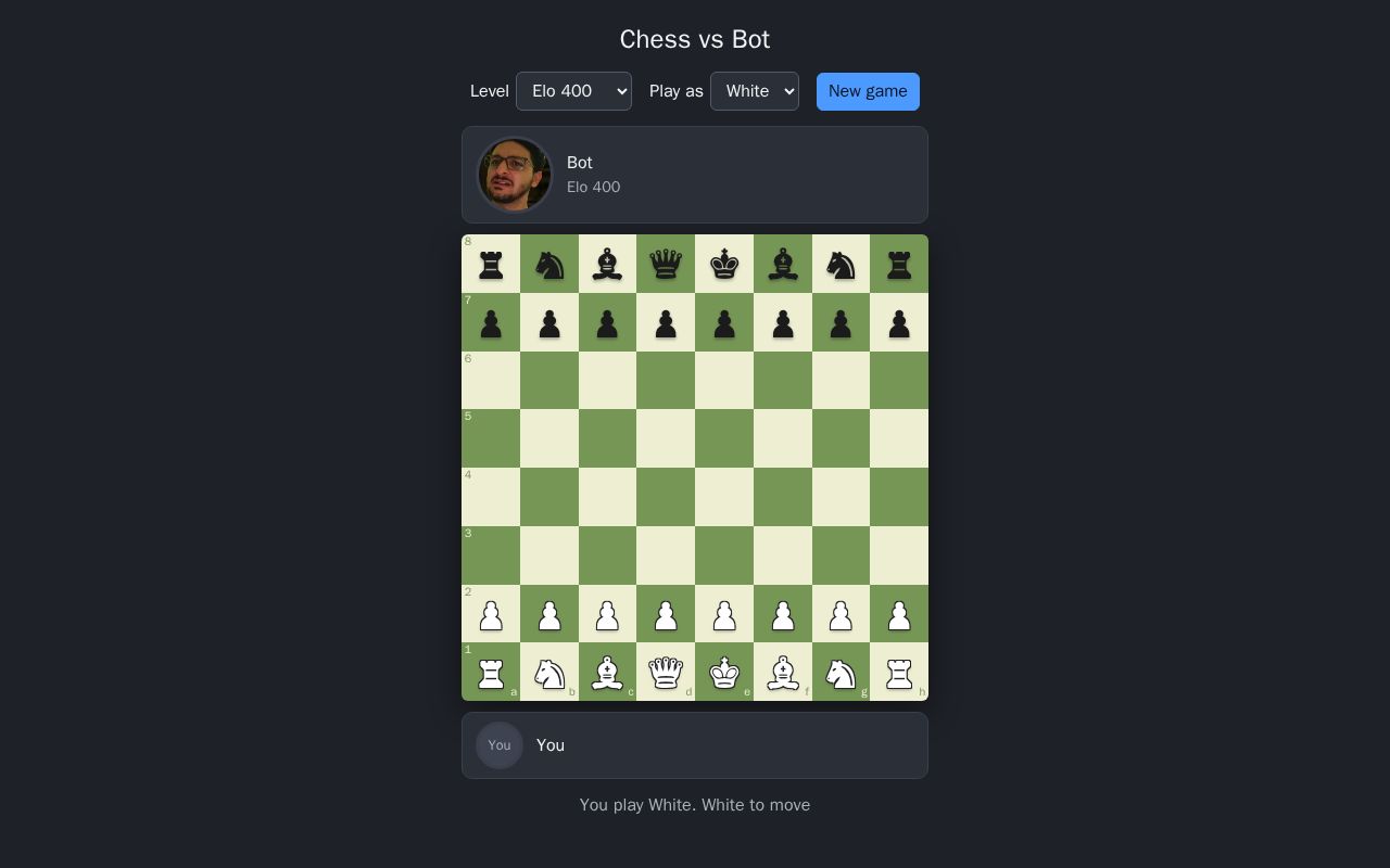 Preview of Chess vs Bot