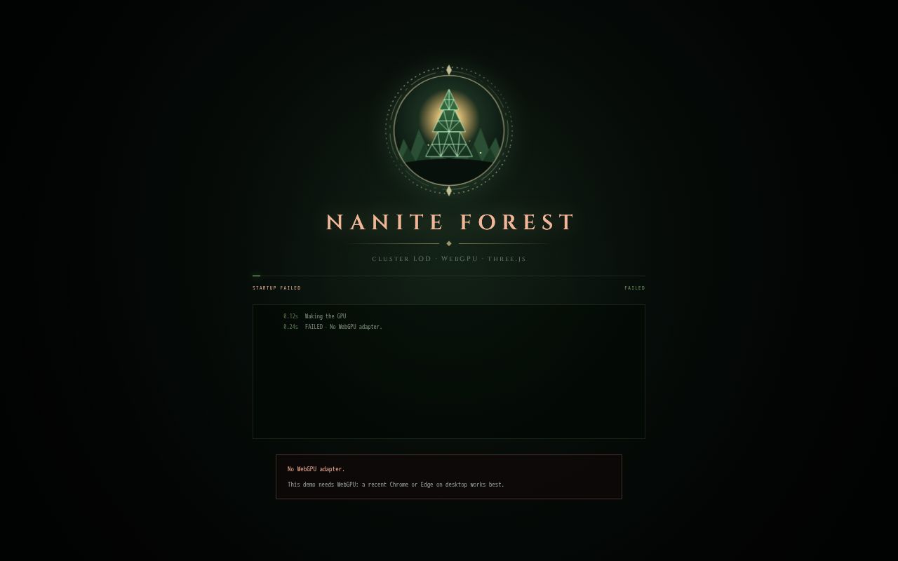 Preview of Threejs Nanites
