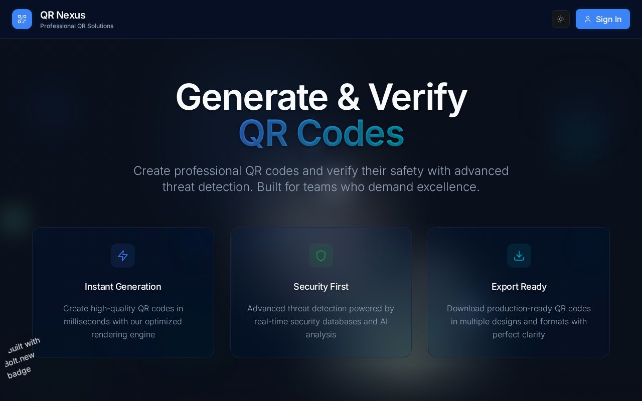 Preview of QR Nexus