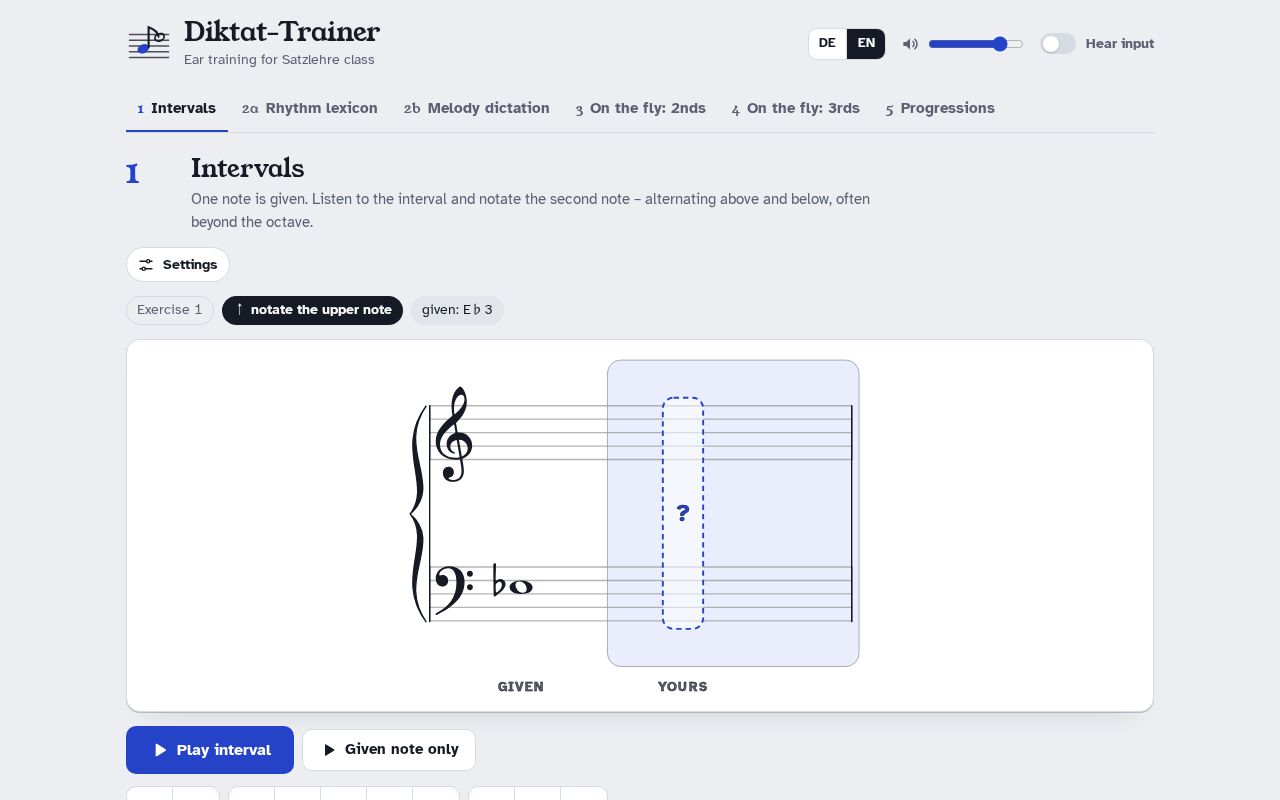 Preview of Diktat Trainer