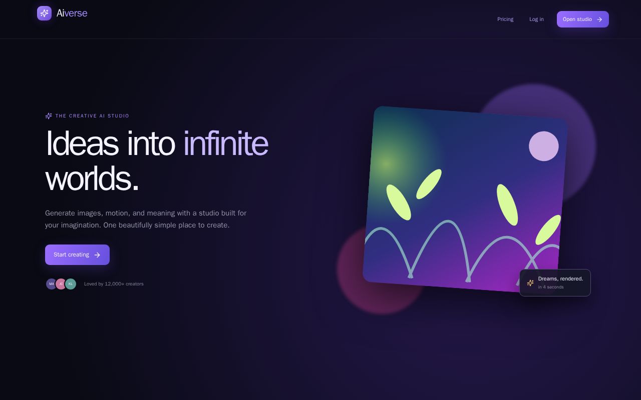 Preview of Nexaai Creative Studio