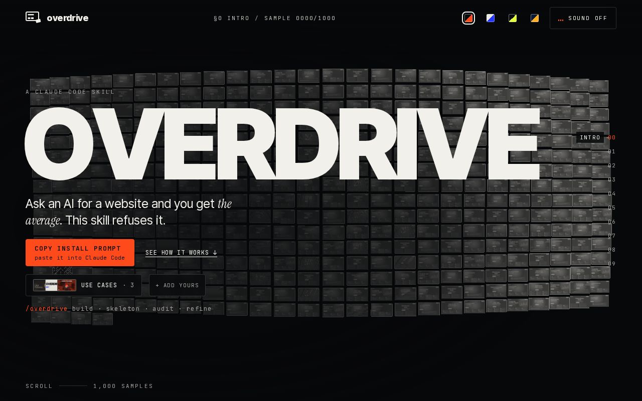 Preview of overdrive