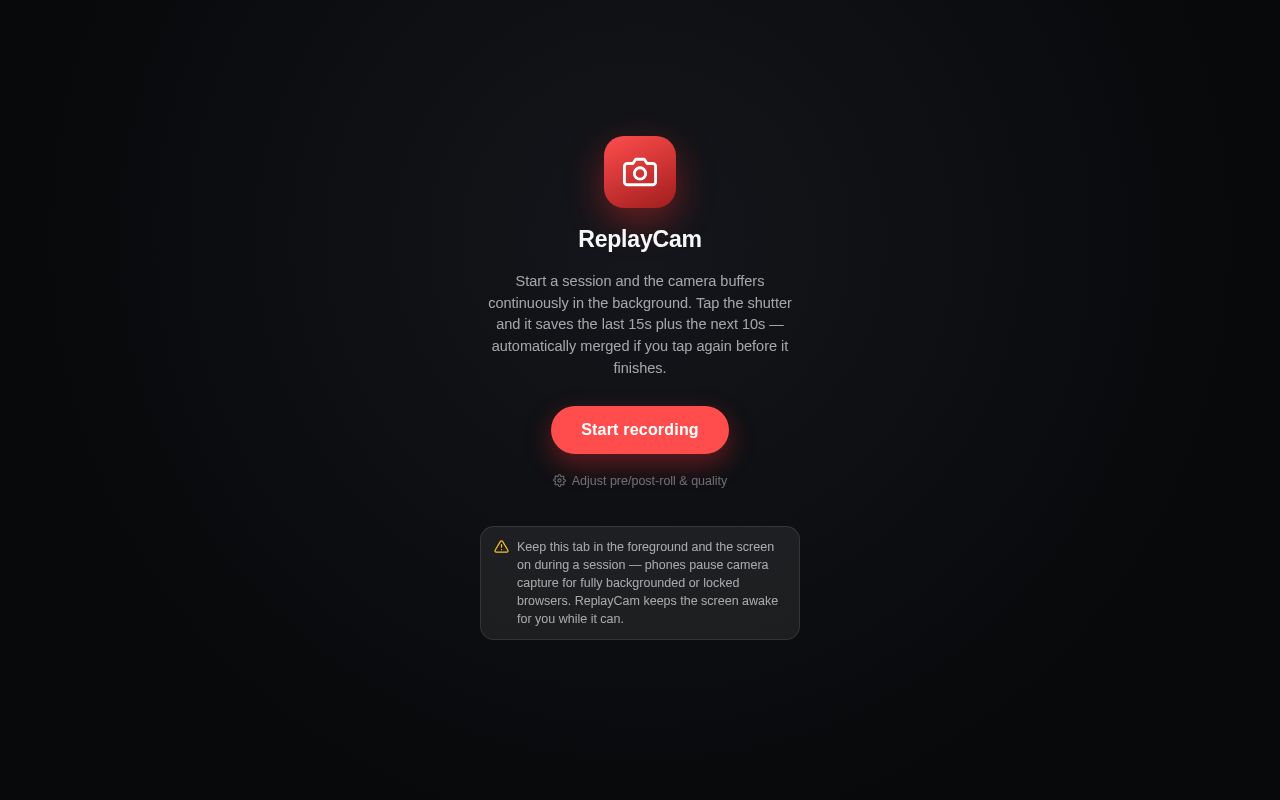 Preview of Replaycam