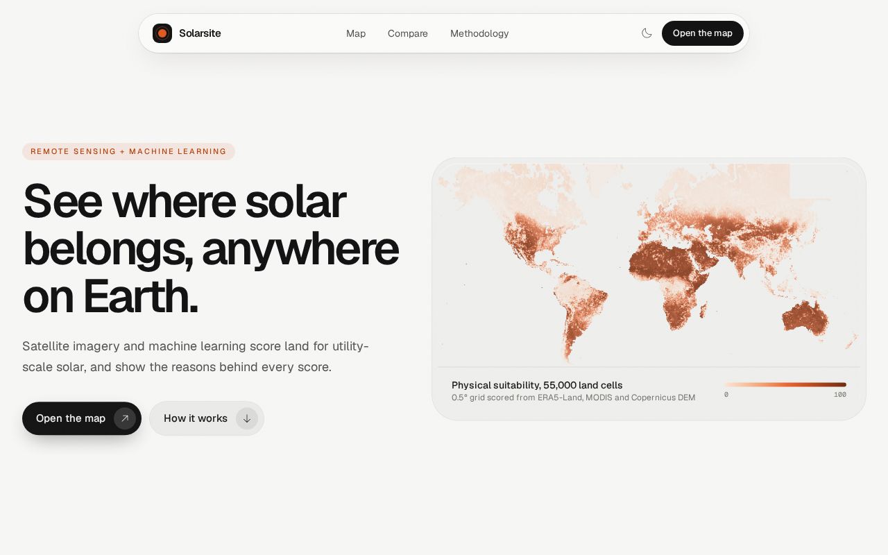 Preview of Solar Site Suitability
