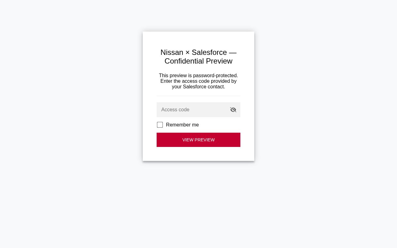 Preview of Nissan Itsm Salesforce