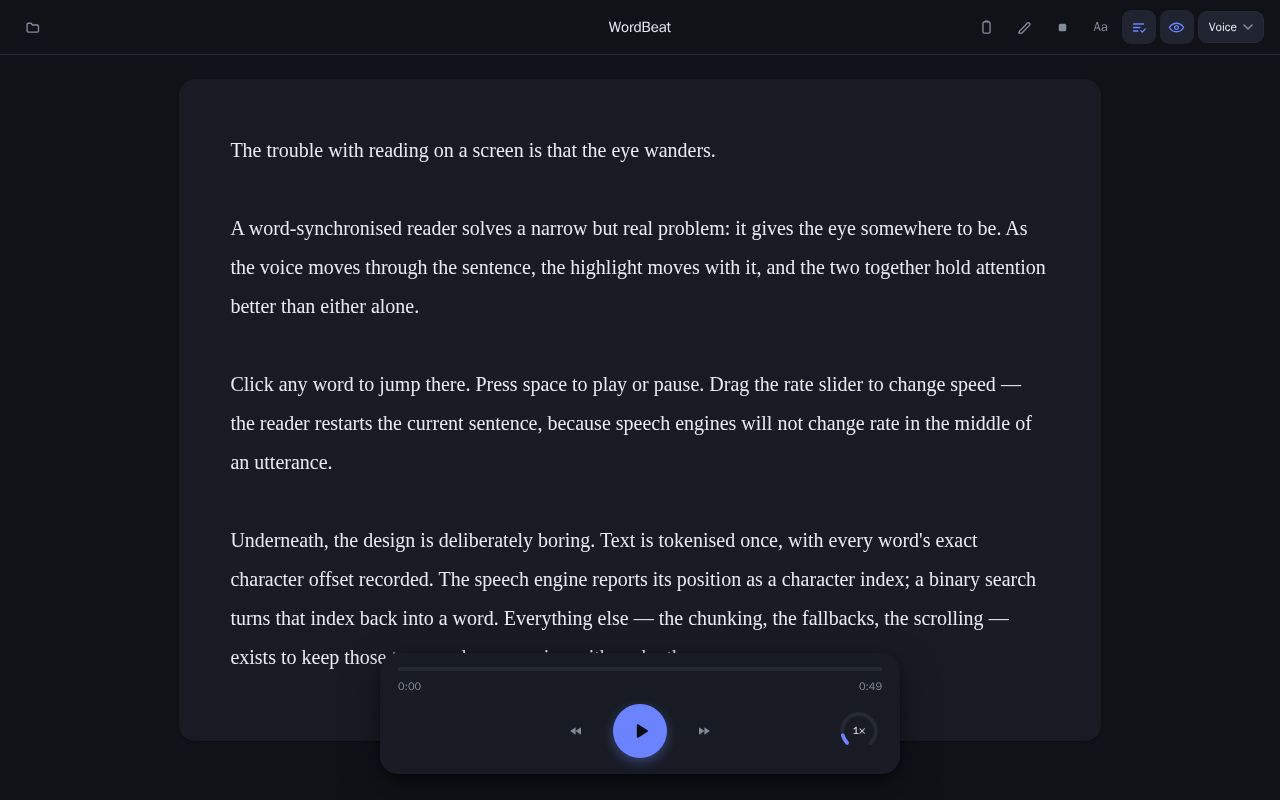Preview of WordBeat