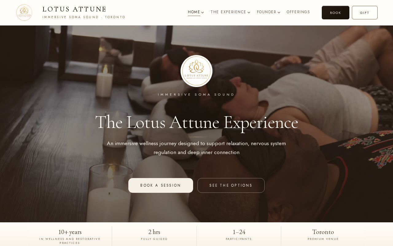 Preview of Main Website
