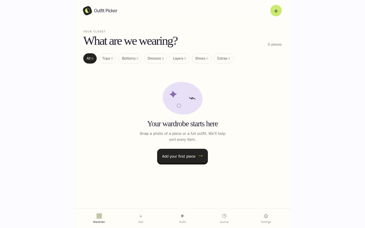 Preview of Outfit Picker