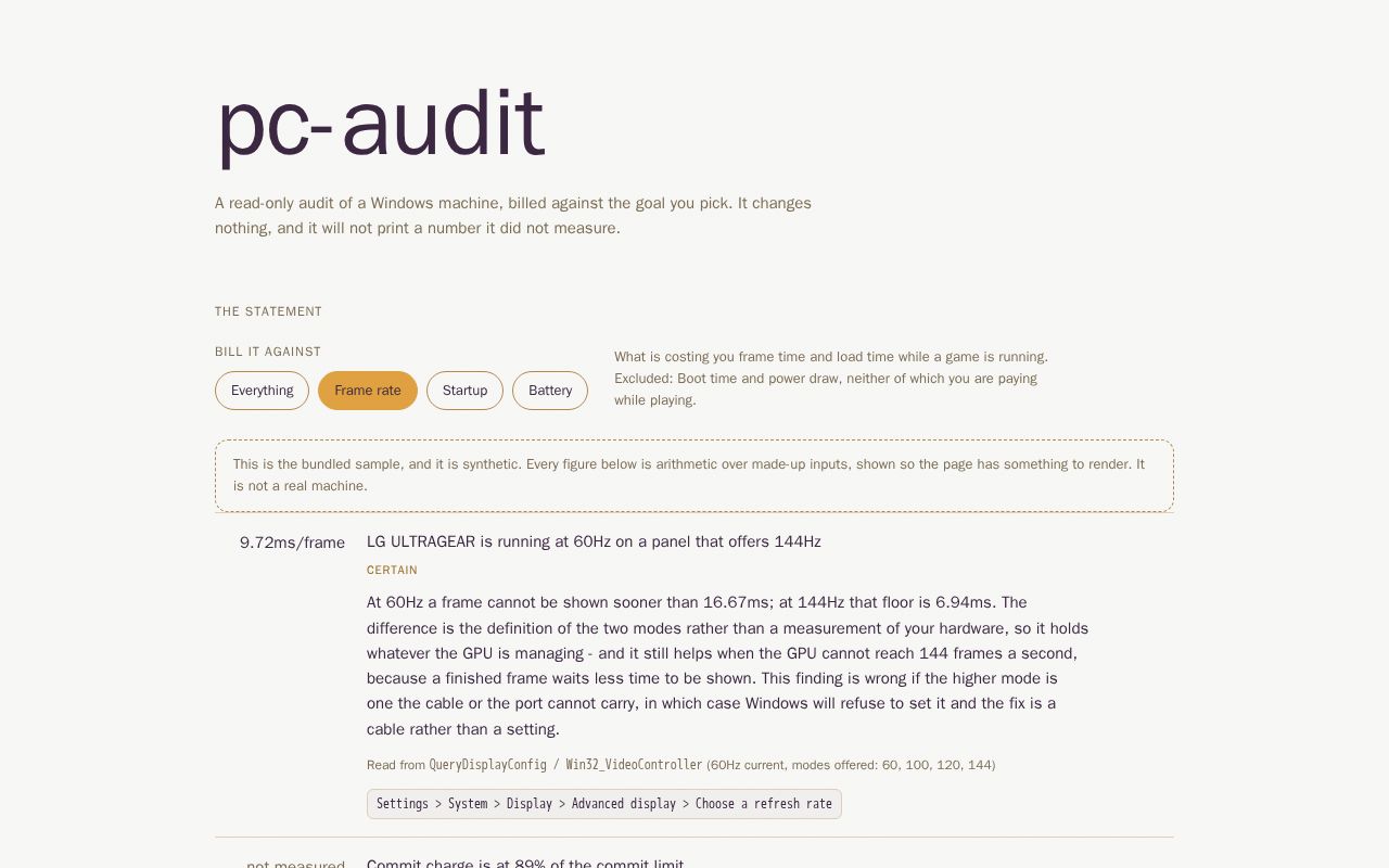 Preview of Pc Audit