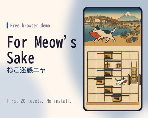 Preview of For Meow's Sake — browser demo