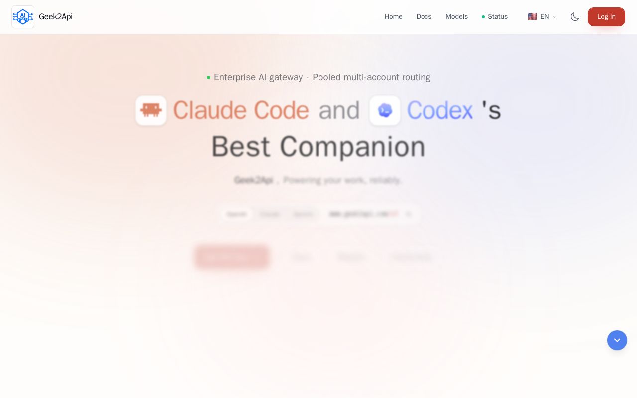 Preview of Dsh Geek2api