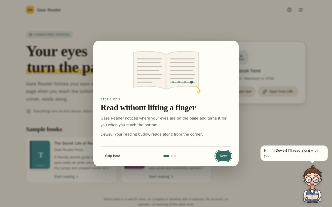 Preview of Gaze Reader