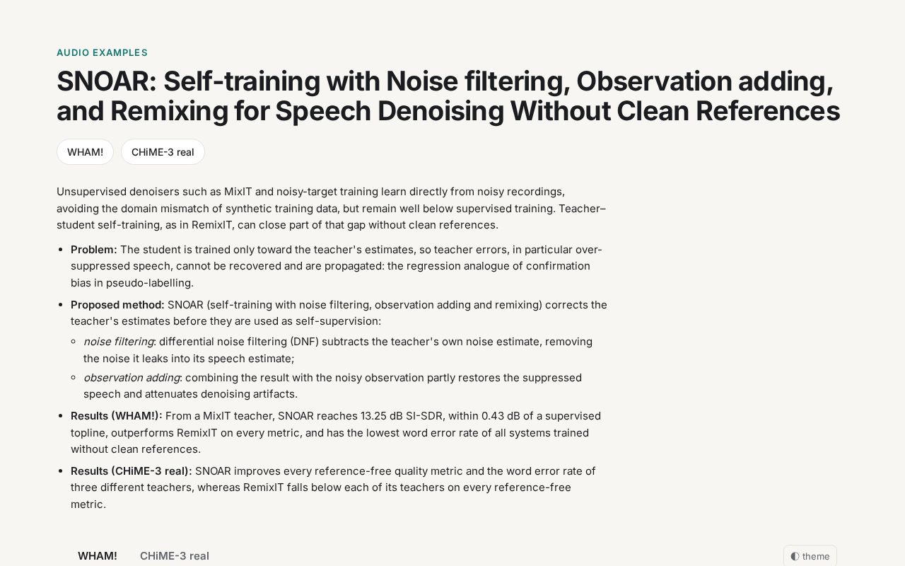 Preview of SNOAR Demo