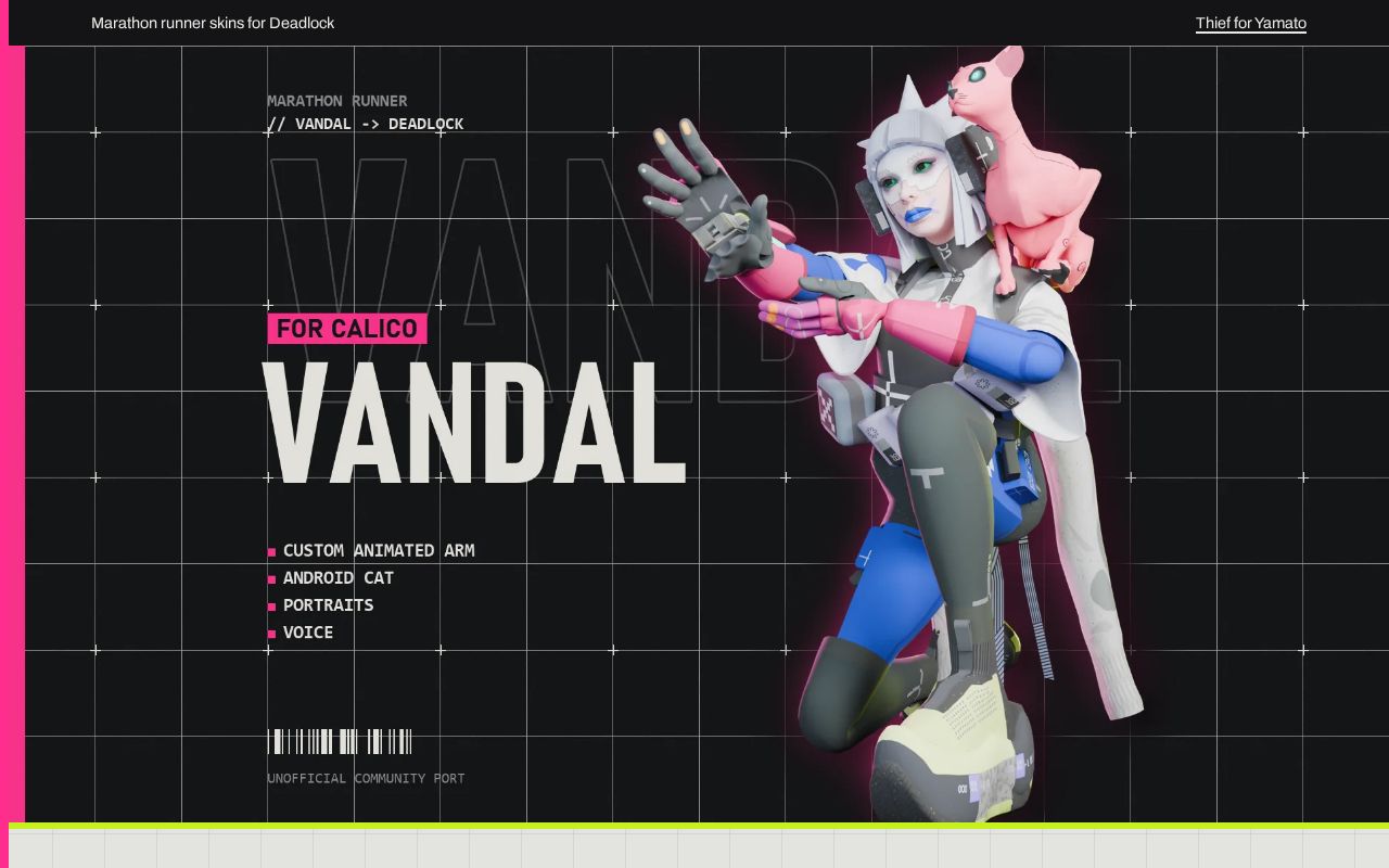Preview of Marathon Vandal for Calico