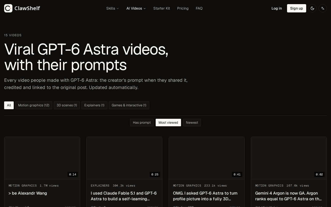 Preview of Awesome Gpt6 Astra Videos