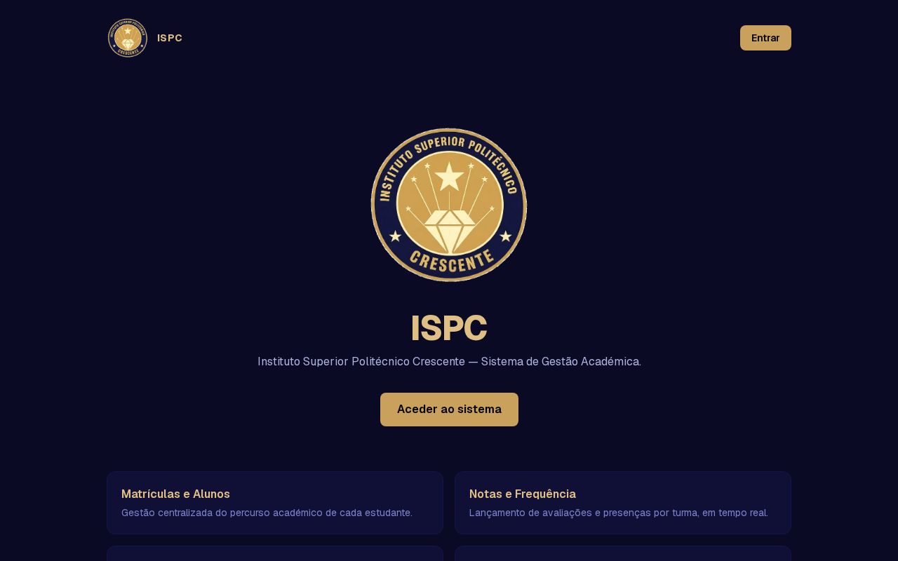 Preview of SGE ISPC Crescente — instancia de teste (Vercel+Neon alternativos)
