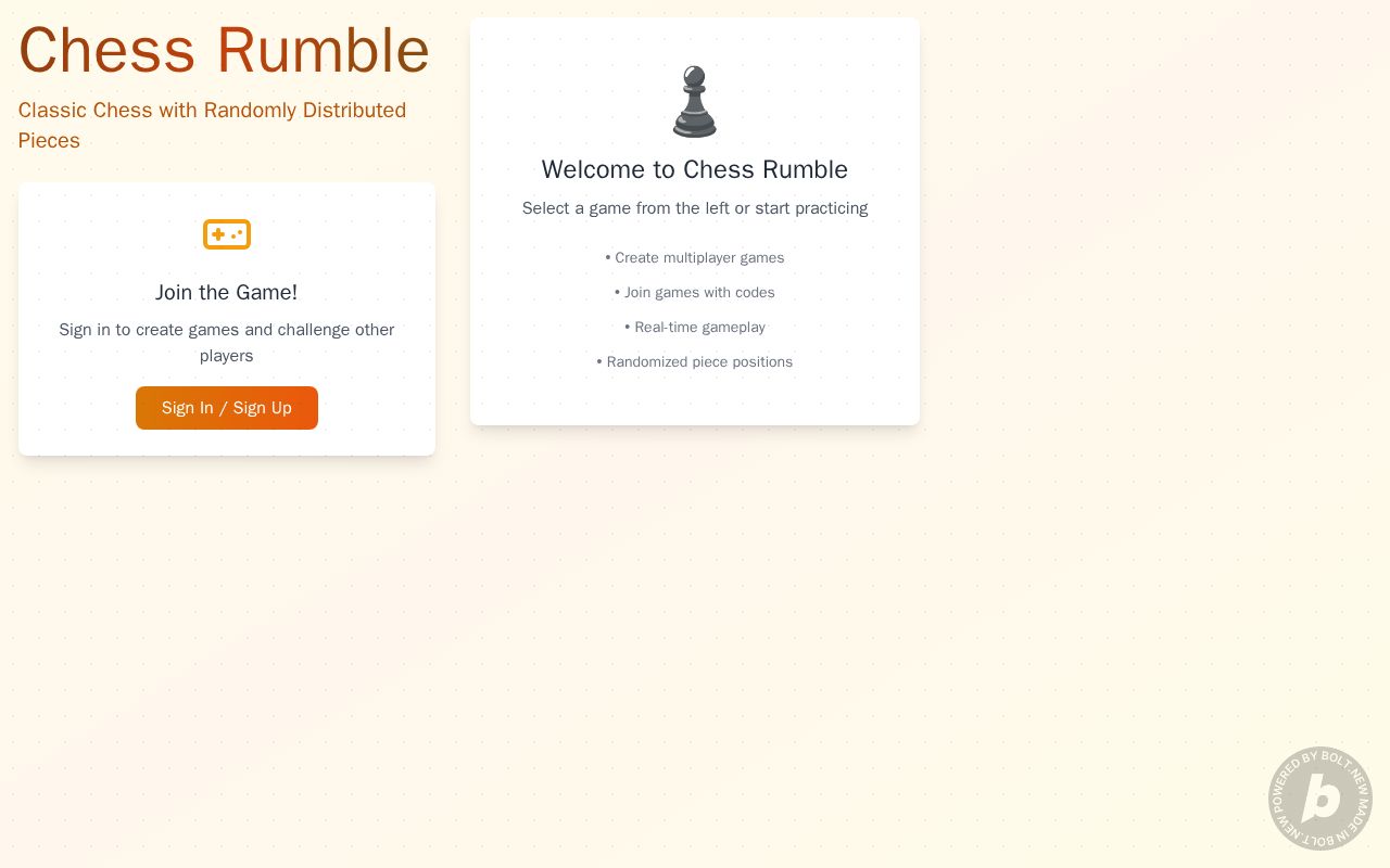 Preview of Chess Rumble - The chess game you can talk to.